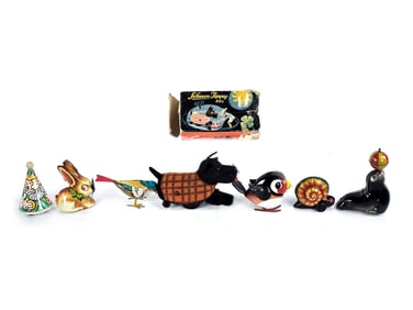 Schuco and Lehmann Toy Assortment of 7