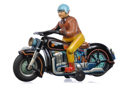 Masudaya Batt. Op. Tin Atom Motorcycle