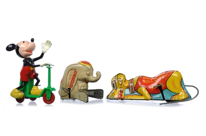 Disney Windup Lot Marx Dumbo, Pluto, Mavco Mickey (3)