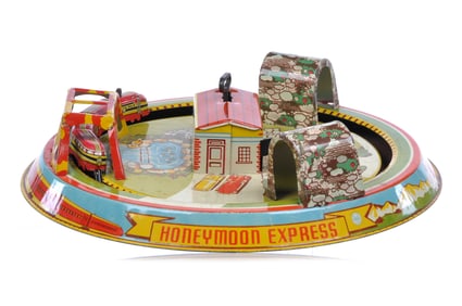 Marx Tin Litho Windup “Honeymoon Express?? Train