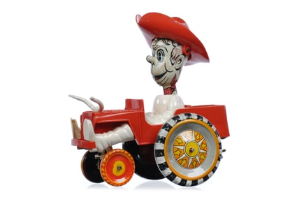 Marx Tin Litho Windup Sheriff Sam and His Whoopee Car