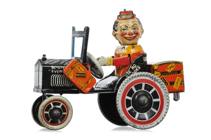 1920s Marx Joy Rider Tin Litho Windup Crazy Car