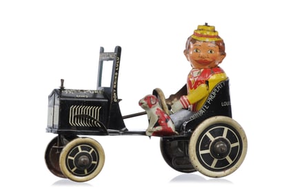 Marx Funny Flivver Tin Litho Windup Crazy Car