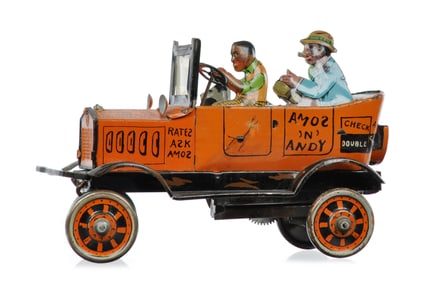 Marx Amos 'N' Andy Tin Windup Fresh Air Taxi Car