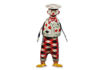 F. Strauss Tom Twist The Funny Clown Tin Litho Windup