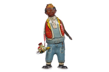 Marx Hey Hey the Chicken Snatcher Tin Windup Walker