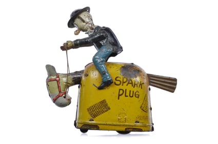 Nifty Barney Google and Spark Plug Tin Windup Toy