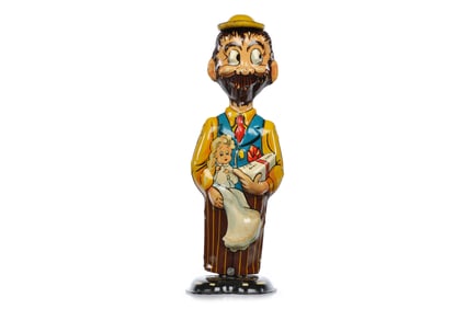 Marx B.O. Plenty Tin Litho Windup Walker Toy