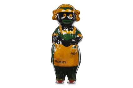 Lindstrom Dancing Doll Dancing Mammy Green Tin Windup