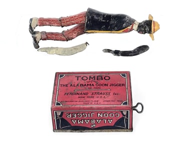 F. Strauss Tombo the Alabama Jigger Tin Windup Toy