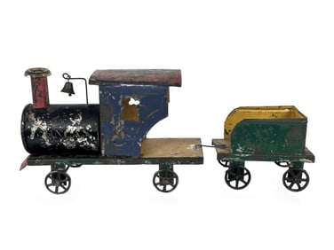 James Fallows Early Tin Train UNCAS with Bell and Tender