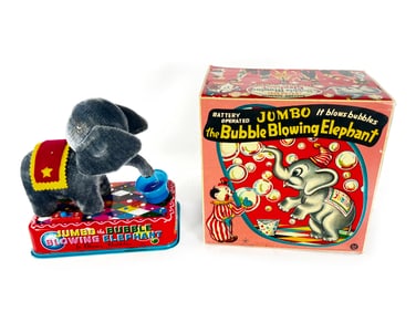 Yonezawa Jumbo Bubble Blowing Elephant Batt. Op.