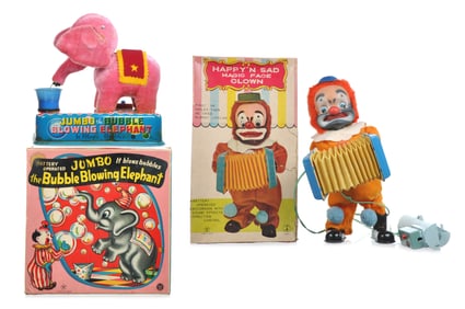 Yone Happy & Sad Magic Face Clown & Jumbo The Bubble Blowing Elephant