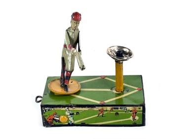 Tin Baseball Home Run Toy by Selrite
