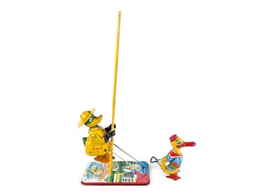 Double Duck Action Toys in Tin by Marx and Chein