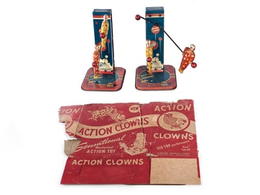 Expert Toys Action Clowns Boxed & Loose Tin Windups