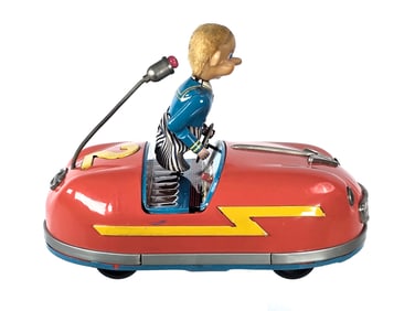 Alps Bumping Car Bumper Car Batt. Op Tin Toy