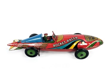 Marx Rocket Racer Multicolor Tin Litho Windup Car