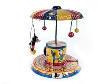 Marx Walt Disney Character Carousel Tin Windup