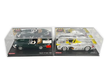 Rare Carrera Exclusive Audi R8 and E-Type Jag