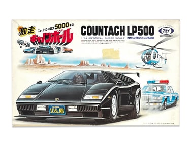 Cannonball Run Tokyo Countach LP500 Model Kit