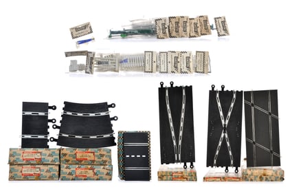 Scalextric Slot Track & Accessories Lot Boxed