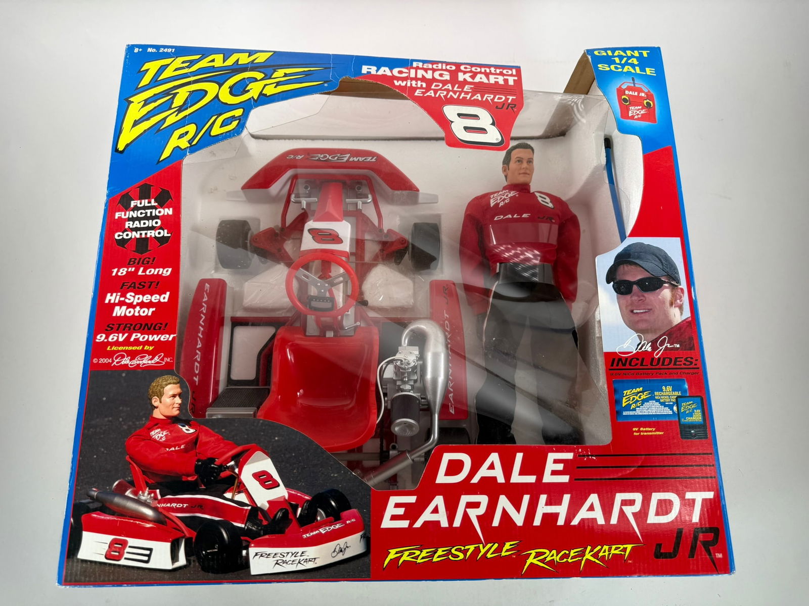 (2) Radio Control Dale Earnhardt Jr. Freestyle Race Kart