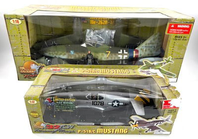 2 Model Plane, Messerschmitt Me-262A-1/A/2, P-51B/C Mustang