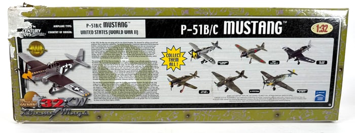 2 Model Plane, Messerschmitt Me-262A-1/A/2, P-51B/C Mustang