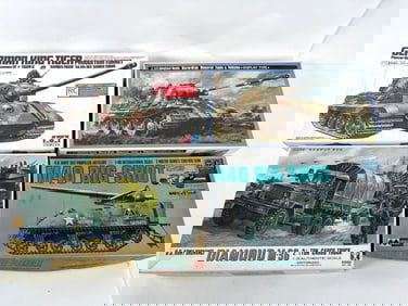 4 Model Tanks M40 Big Shot/German Army 5 Heavy Tank Panther/RC German King Tiger/Diamond M-36