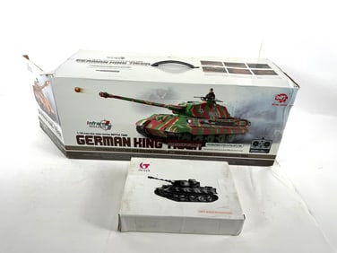 Heng Long Infrared Battle System RCled German King Tiger Porche Turret w/ Parts