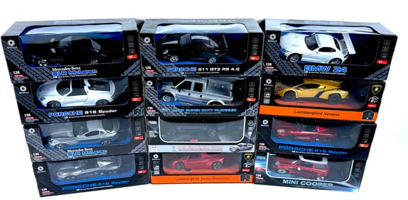 12 Braha RC Vehicles Lamborghini/BMW Z4/Porsche Spyder/Mercedes Benz McLaren and More