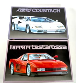 2 Ferrari Testarossa, Koenig Countach