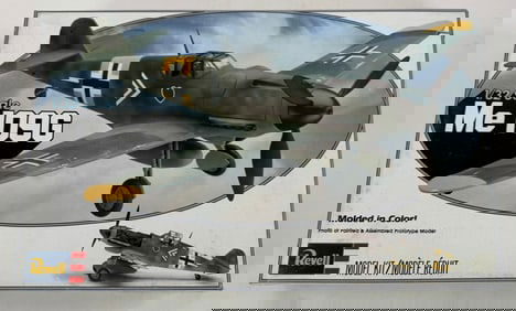 4 Revell Model Plane Kits Mustang P-51B/Convair B-24 Liberator/Me 109G/Stuka Junkers Ju 87B