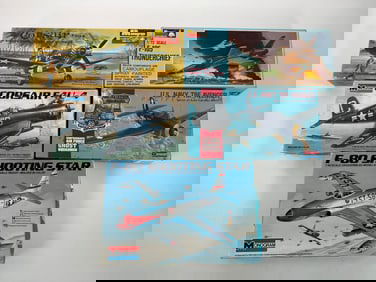 5 Monogram Corsair F4U-4/US Navy TBF Avenger/F-105 Thunderchief/Corsair F4U-4/F-80 Shooting Star