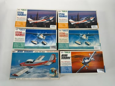 6 Model Planes Aero Subaru #2/(2) Cessna Skyhawk 172 #1 & (2) #3/Fuji/FA-200 Aero Subaru
