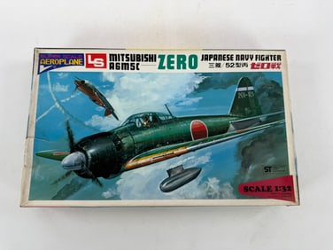 4 Model Plane Kits Messerschmitt Me 109G-K/B-25 Mitchell/F4U-4 Corsair/Mitsubishi A6M5C Zero