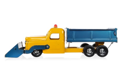 Structo Dump Truck with Loader Pressed Steel