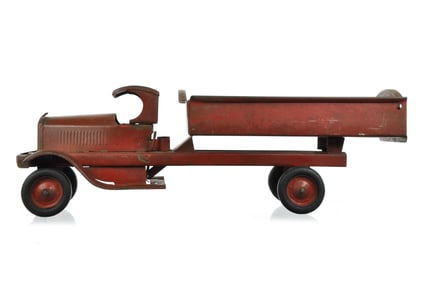 Early Pressed Steel Turner Toys Open Cab Dump Truck