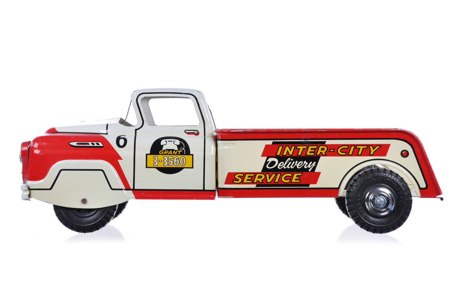 Marx Lumar Inter-City Delivery Service Truck Pressed Steel (1 of 6)