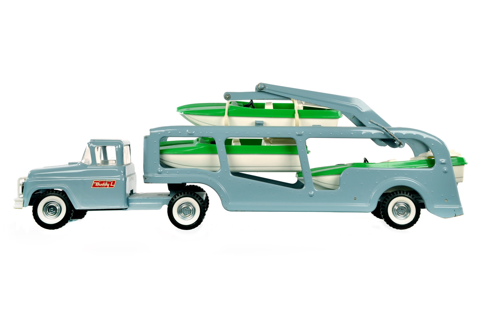 Buddy L Boat Carrier w/Boats Pressed Steel (1 of 6)