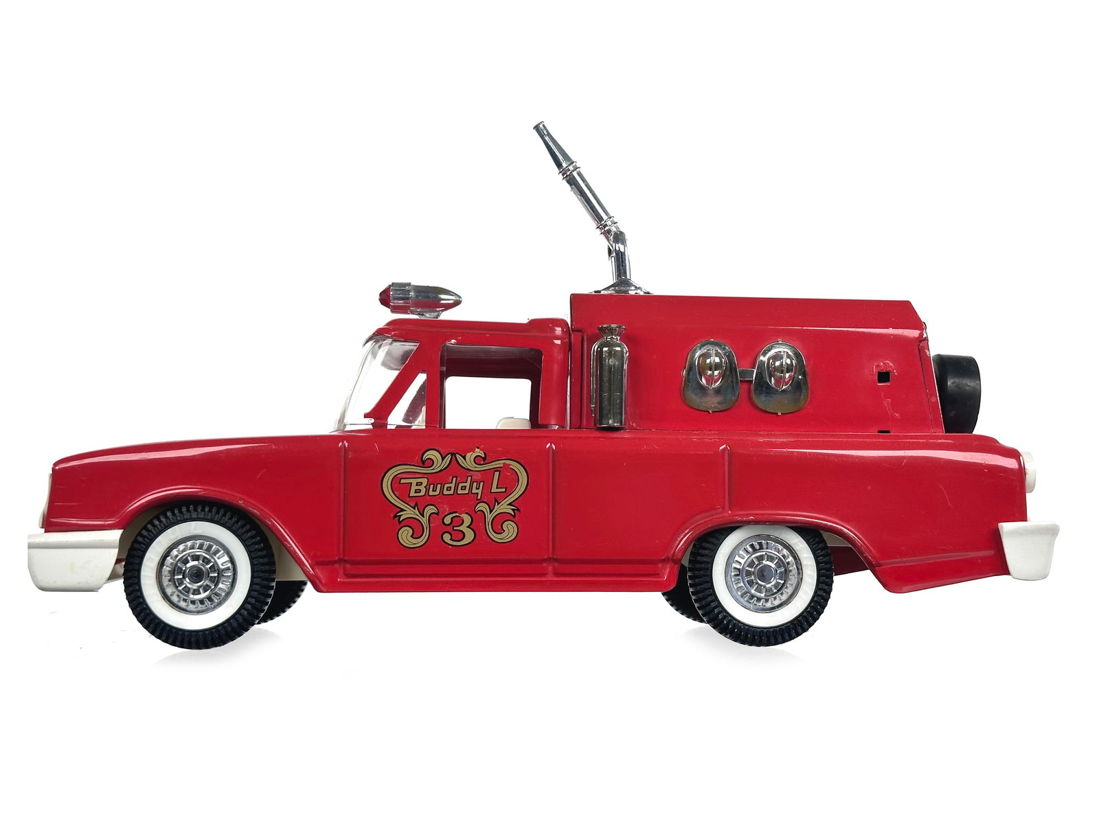 Buddy L Ford Ranchero Falcon 3 Fire Truck Pressed Steel (1 of 6)