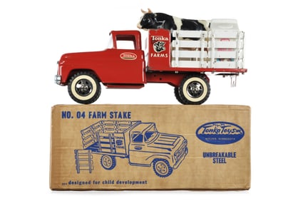 1950s Tonka No. 4 Farm Stake Truck Boxed