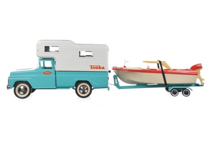 1960s Tonka Camper and Tonka Clipper Boat