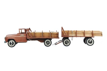 1959 No. 30 Tonka Tandem Platform Lumber Stake Truck