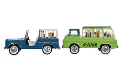 (2) Nylint Vehicles Jungle Wagon and Pet Mobile