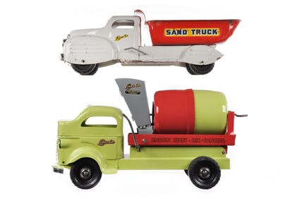 (2) Lincoln Ready-Mix-Concrete Mixer & Sand Dump Trucks