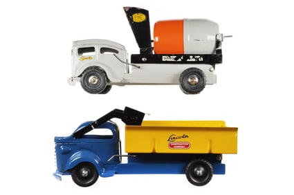 (2) Lincoln Concrete Mixer & Dept. of Highways Dump Truck