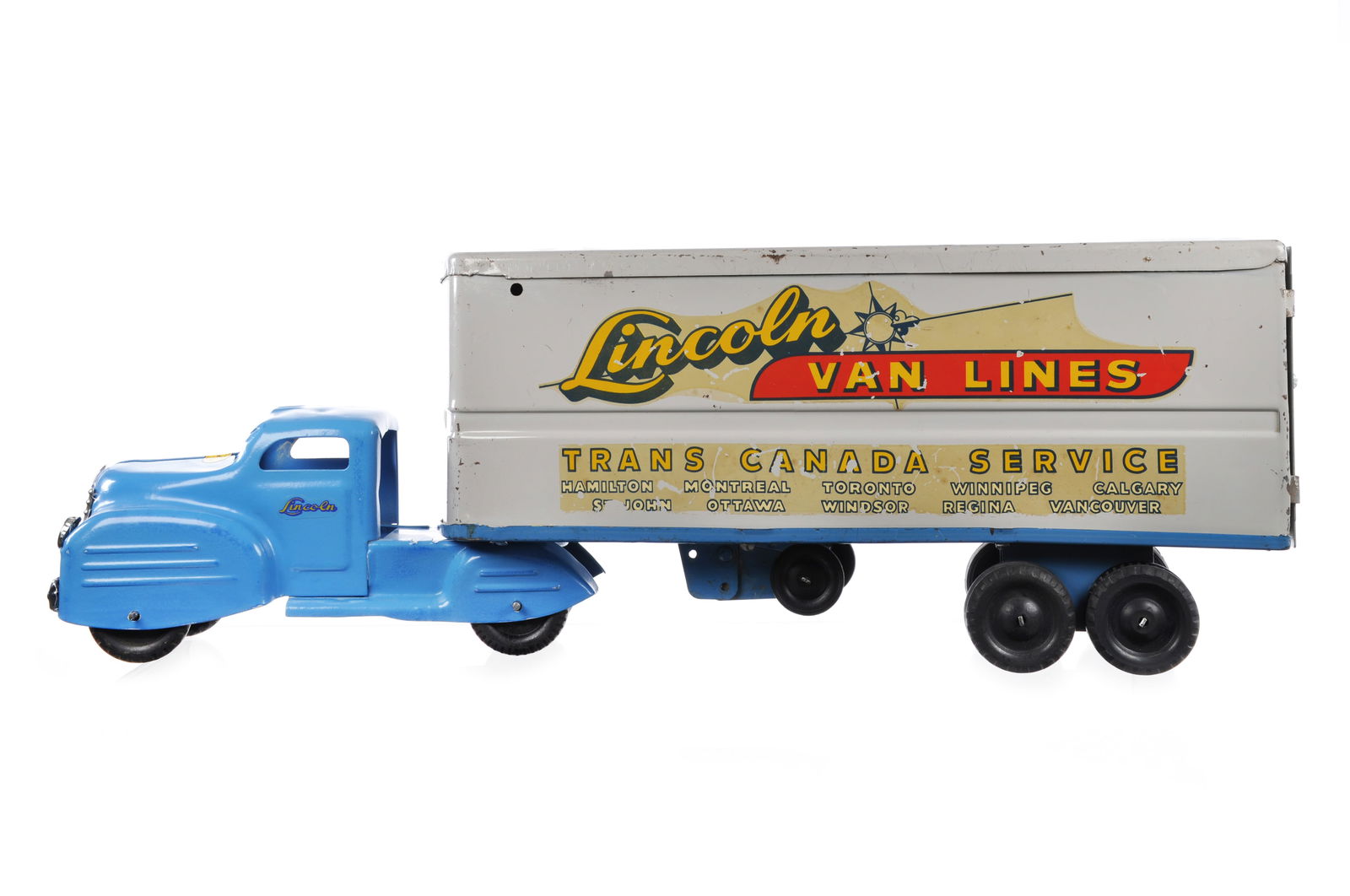 1950s Lincoln Van Lines Tractor Trailer Moving Truck (1 of 6)