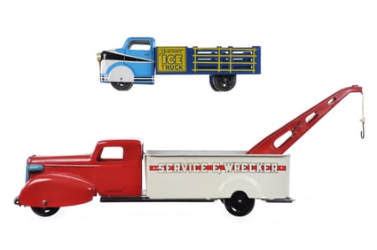 (2) Banner Ice & Wyandotte Service & Wrecker Trucks